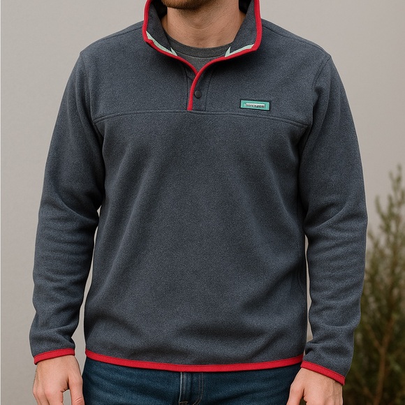 Columbia PFG Snap Pullover – Men’s Large,Blue with plaid trim, fishing gear - Picture 2 of 13